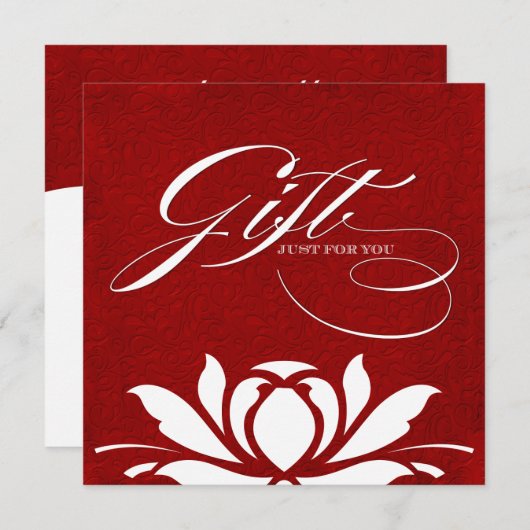 Classy Lotus Gift Certificate (Voorkant / Achterkant)