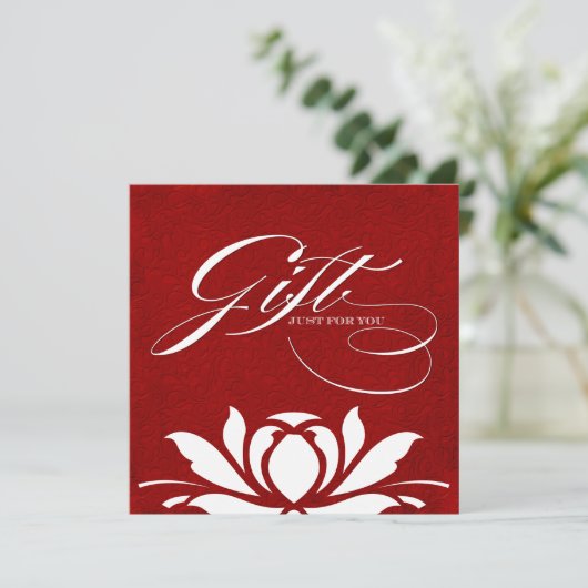 Classy Lotus Gift Certificate (Staand voorkant)