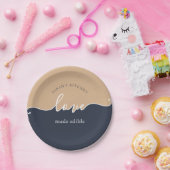 Classy Love maakte Eetable Script Papieren Bordje (Feest)