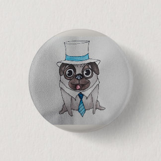 Classy Lug the Pug Badge Ronde Button 3,2 Cm