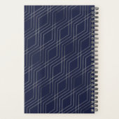 Classy Luxury Abstracte marine Blue Grey Professio Planner (Achterkant)