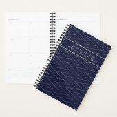 Classy Luxury Abstrait Navy Blue Grey Professionne (Devant avec enveloppe)