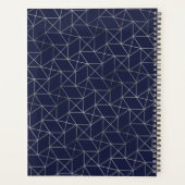 Classy Luxury Abstrait Navy Blue Grey Professionne (Dos)