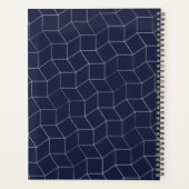 Classy Luxury Abstrait Navy Blue Grey Professionne (Dos)
