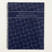 Classy Luxury Abstrait Navy Blue Grey Professionne (Devant)