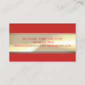 Classy Luxury Elegant, Glitter Lashes Visitekaartje (Achterkant)