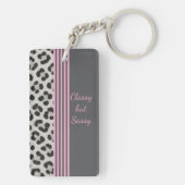 Classy maar Sassy Leopard Print Sleutelhanger (achterkant)