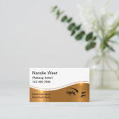 Classy Makeup Artist Visitekaartjes (Staand voorkant)