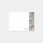 Classy Marble Edge met Jouw naam Post-it® Notes (Voorkant)