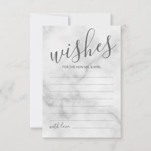 Classy Marble Mariage de conseil et carte de voeux
