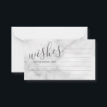 Classy Marble Mariage de conseil et carte de voeux<br><div class="desc">Ajoutez une touche personnelle à votre mariage avec un conseil mariage moderne et une carte de voeux. Cette carte de conseil comporte le titre en gris de style de police de script moderne et les détails en gris moderne sans serif style de police sur l'arrière - plan de marbre blanc....</div>