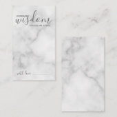 Classy Marble Mariage de conseil et carte de voeux (Devant / Derrière)