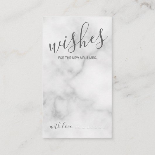 Classy Marble Mariage de conseil et carte de voeux (Devant)