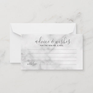 Classy Marble Mariage de conseil et carte de voeux