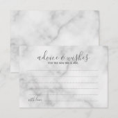 Classy Marble Mariage de conseil et carte de voeux (Devant / Derrière)
