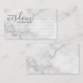 Classy Marble Mariage de conseil et carte de voeux (Devant / Derrière)