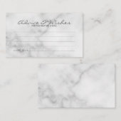 Classy Marble Mariage de conseil et carte de voeux (Devant / Derrière)