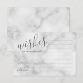 Classy Marble Mariage de conseil et carte de voeux (Devant / Derrière)