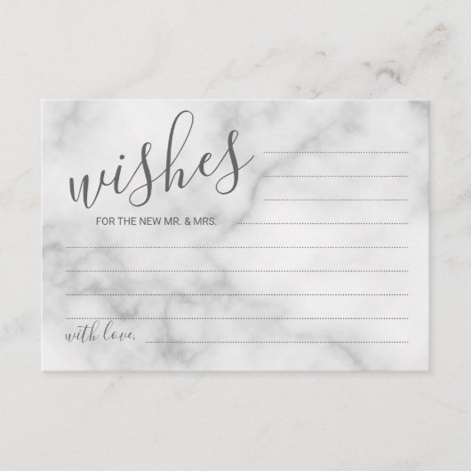 Classy Marble Mariage de conseil et carte de voeux (Devant)