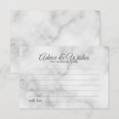 Classy Marble Mariage de conseil et carte de voeux (Devant / Derrière)