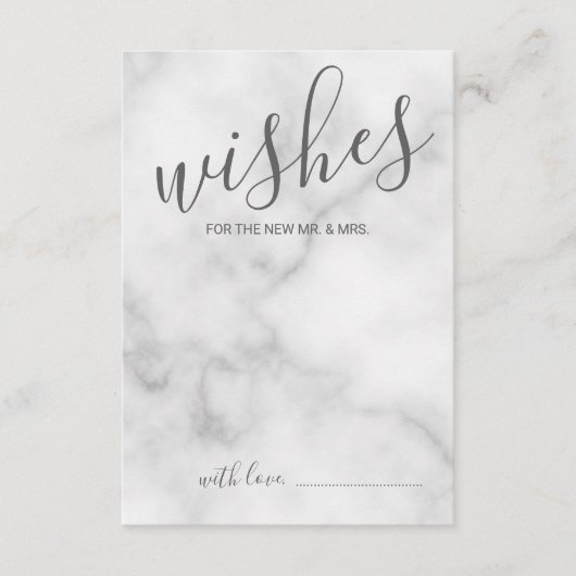 Classy Marble Mariage de conseil et carte de voeux (Devant)