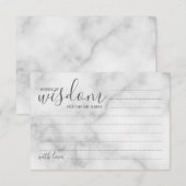 Classy Marble Mariage de conseil et carte de voeux (Devant / Derrière)