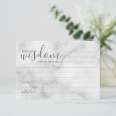 Classy Marble Mariage de conseil et carte de voeux (Debout devant)