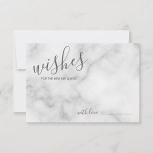 Classy Marble Mariage de conseil et carte de voeux