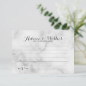 Classy Marble Mariage de conseil et carte de voeux (Debout devant)