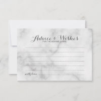Classy Marble Mariage de conseil et carte de voeux
