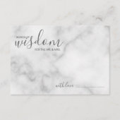 Classy Marble Modern Script Wedding Advieskaart (Voorkant)