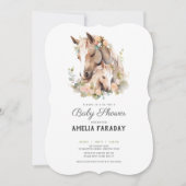 Classy Mare en Veulenpaard baby shower Kaart (Voorkant)