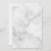 Classy Marmer Elegant Bruiloft Save the Date (Achterkant)