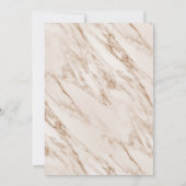 Classy marmer-monogram huispartij kaart (Achterkant)