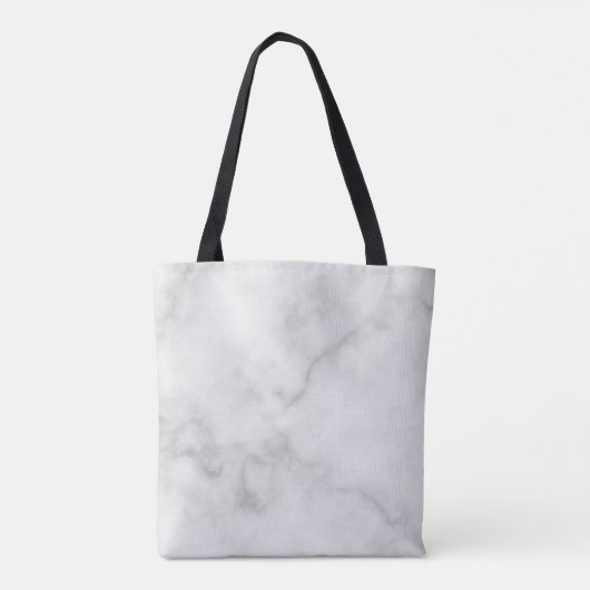 Classy marmeren script gepersonaliseerde bruidsmei draagtas (Achterkant)