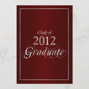 Classy Maroon and Silver 2012 - Invitation de fin 