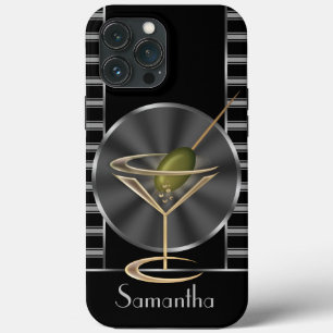 Classy Martini Cocktail Glass , gepersonaliseerd iPhone 13 Pro Max Hoesje