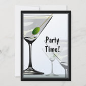 Classy Martini Cocktails Invitation (Devant)