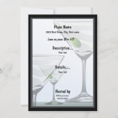 Classy Martini Cocktails Invitation (Dos)