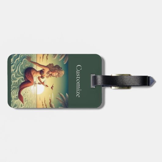 Classy Martini Zeemeermin Thunder_Cove Bagagelabel (Achterkant horizontaal)