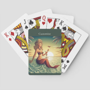 Classy Martini Zeemeermin Thunder_Cove Pokerkaarten