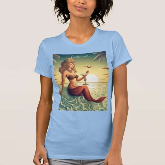 Classy Martini Zeemeermin Thunder_Cove T-shirt (Voorkant)