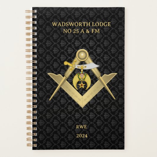 Classy Masonic Shriners - Gepersonaliseerd Planner (Voorkant)