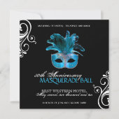 Classy Masquerade Invitation Kaart (Voorkant)