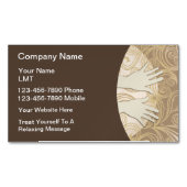 Classy Massage Handen Modern Magnetisch Visitekaartje (Voorkant)