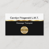 Classy Massage Therapeut Visitekaartjes (Voorkant)