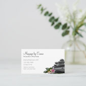 Classy Massage Therapie Afspraakkaarten Visitekaartje (Staand voorkant)