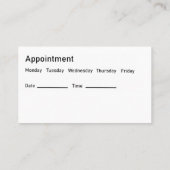 Classy Massage Therapie Afspraakkaarten Visitekaartje (Achterkant)