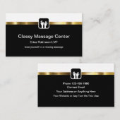 Classy Massage Therapy Upscale Visitekaartjes (Voorkant / Achterkant)