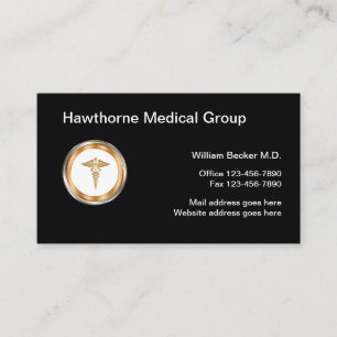 Classy Medical Doctor in de Logo Emblem Visitekaartje